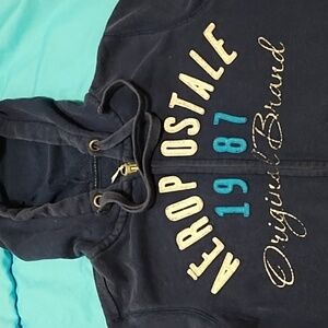 Women's Aero full-zip navy blue Original Brand hoodie size XS
